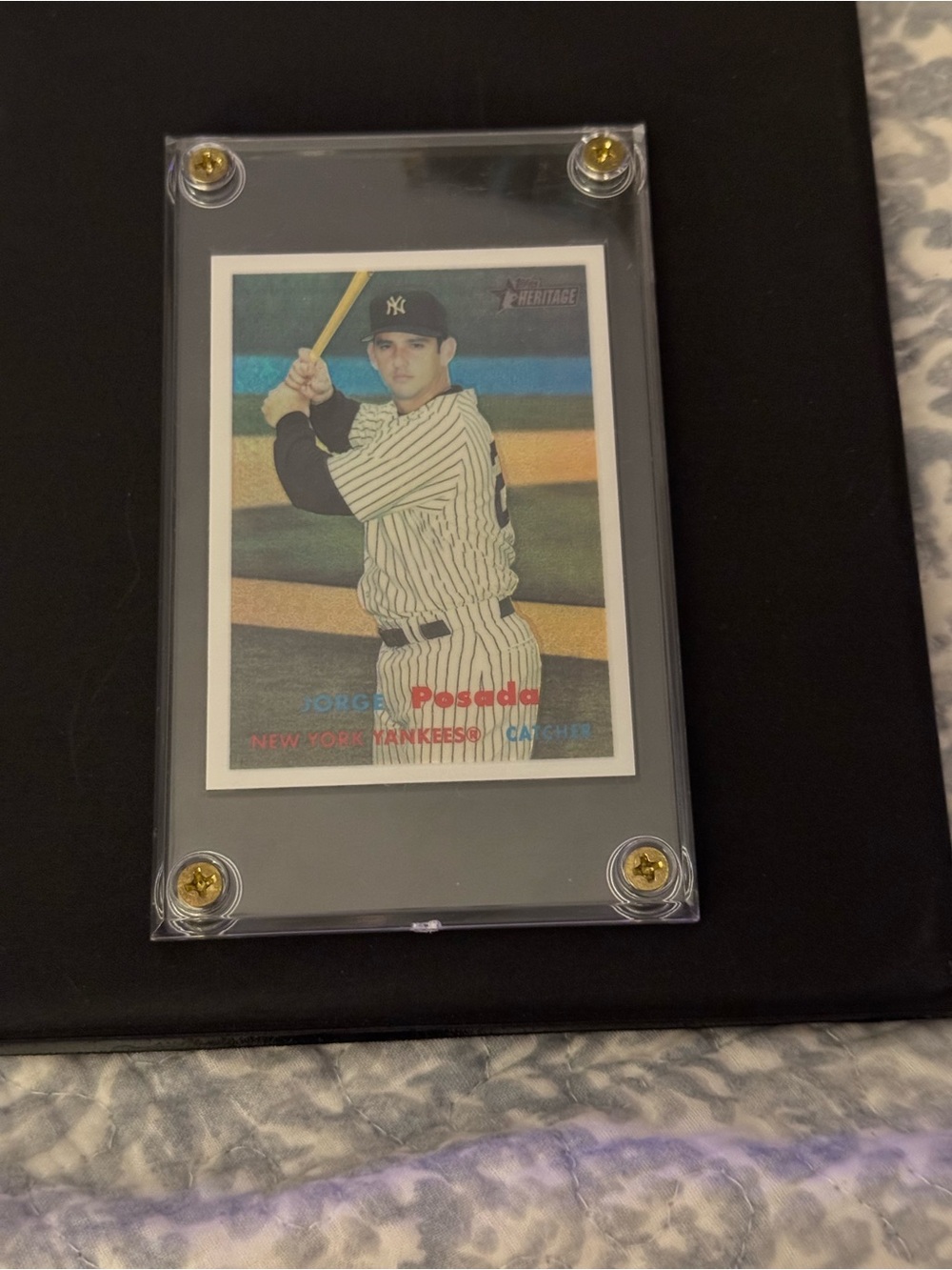 Topps 2006 Heritage Chrome Refractor Jorge Posada#10 066/557 New York Yankees